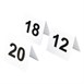 Juego de números para las mesas de plástico Olympia 11-20