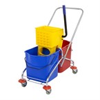 Carro friega-suelos doble Jantex con escurridor