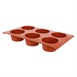 Molde de silicona x6 muffins Pavoni