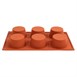 Molde de silicona x6 muffins Pavoni
