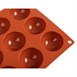 Molde semiesférico de silicona x15 Pavoni