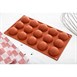 Molde semiesférico de silicona x15 Pavoni