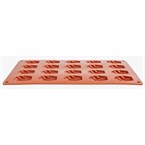 Molde de mini madalenas antiadherente de silicona x20 Pavoni