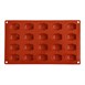 Molde de mini madalenas antiadherente de silicona x20 Pavoni