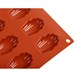 Molde de mini madalenas antiadherente de silicona x20 Pavoni