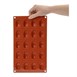 Molde de mini madalenas antiadherente de silicona x20 Pavoni