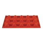 Molde pirámide de silicona x15 Pavoni