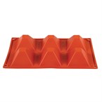Molde pirámide de silicona x6 Pavoni