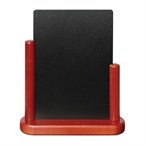 Pizarra de mesa elegante Securit acabado caoba 280 x 200mm