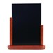 Pizarra de mesa elegante Securit acabado caoba 320 x 270mm
