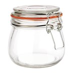 Tarro de conserva con tapa con clip 500ml Vogue