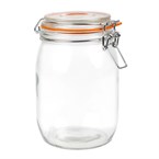 Tarro de conserva con tapa con clip 1L Vogue