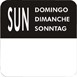 Juego de etiquetas de días de la semana Vogue