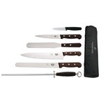 Juego de cuchillos palisandro con cuchillo de cocina y estuche 25cm Victorinox