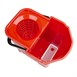 Cubo de fregona con código de color Jantex rojo