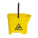 Cubo de fregona con código de color Jantex amarillo