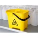 Cubo de fregona con código de color Jantex amarillo
