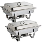 Juego de dos chafing dish Milán Olympia