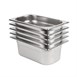 Kit 5 contenedores Gastronorm un cuarto Vogue