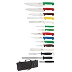 Juego de cuchillos 15 piezas Hygiplas y estuche