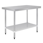 Mesa de trabajo sin peto Vogue acero inoxidable 1200 x 600mm