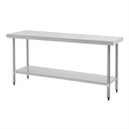 Mesa de trabajo sin peto Vogue acero inoxidable 1800 x 600mm