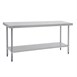 Mesa de trabajo sin peto Vogue acero inoxidable 1800 x 600mm