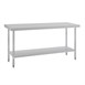 Mesa de trabajo sin peto Vogue acero inoxidable 1800 x 600mm