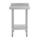 Mesa de trabajo con peto Vogue acero inoxidable 600 x 600mm