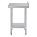 Mesa de trabajo con peto Vogue acero inoxidable 600 x 600mm