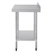 Mesa de trabajo con peto Vogue acero inoxidable 900 x 600mm