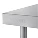 Mesa de trabajo con peto Vogue acero inoxidable 900 x 600mm