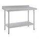 Mesa de trabajo con peto Vogue acero inoxidable 1200 x 600mm
