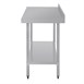 Mesa de trabajo con peto Vogue acero inoxidable 1200 x 600mm