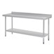 Mesa de trabajo con peto Vogue acero inoxidable 1800 x 600mm