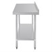 Mesa de trabajo con peto Vogue acero inoxidable 1800 x 600mm