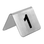 Números de mesa de acero inox Olympia 1-10