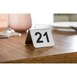 Números de mesa de acero inox Olympia 21-30