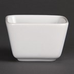 Mini-platos cuadrados altos blancos 75mm Olympia