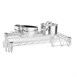 Estante de pared de alambre trenzado Vogue 610mm