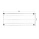 Estante de pared de alambre trenzado Vogue 910mm