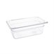 Contenedor Gastronorm GN1/4 policarbonato transparente 100mm Vogue