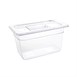 Contenedor Gastronorm GN1/4 policarbonato transparente 150mm Vogue