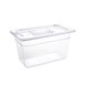 Contenedor Gastronorm GN1/4 policarbonato transparente 150mm Vogue