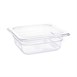 Contenedor Gastronorm GN1/6 policarbonato transparente 65mm Vogue