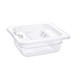 Contenedor Gastronorm GN1/6 policarbonato transparente 65mm Vogue