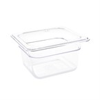 Contenedor Gastronorm GN1/6 policarbonato transparente 100mm Vogue
