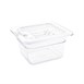 Contenedor Gastronorm GN1/6 policarbonato transparente 100mm Vogue