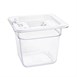Contenedor Gastronorm GN1/6 policarbonato transparente 150mm Vogue