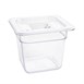 Contenedor Gastronorm GN1/6 policarbonato transparente 150mm Vogue